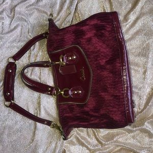 Maroon Coach shoulder bag